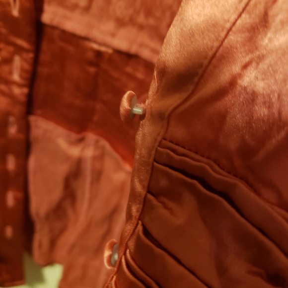 Bebe rose pink silk blouse - Picture 2 of 10